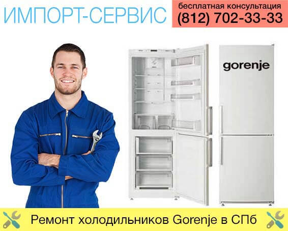 Ремонт холодильников Gorenje в Санкт-Петербурге