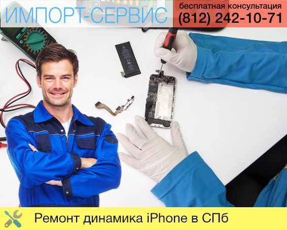 Ремонт динамика iPhone в Санкт-Петербурге