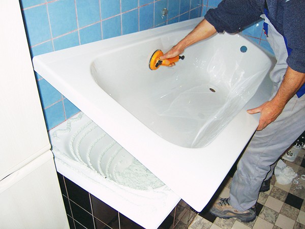 Восстановление ванны акриловым вкладышем в Питере